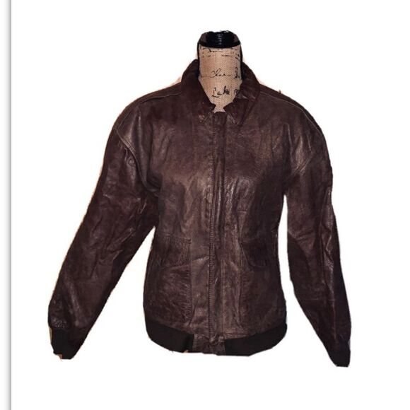 Vintage Global identity G-III leather bomber coat M - Picture 1 of 3